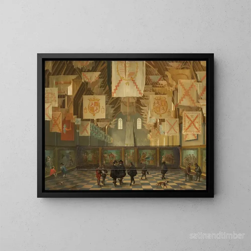 Reproduktion av målningen La Grande Assemblée de 1651 - Bartholomeus van Bassen