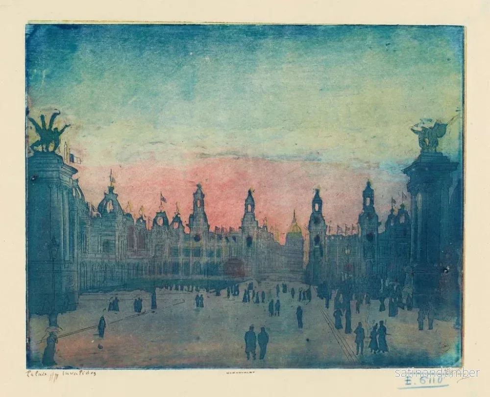 Reproduktion av målningen Palais des Invalides - Pierre-Marcel Roy - Bild 2