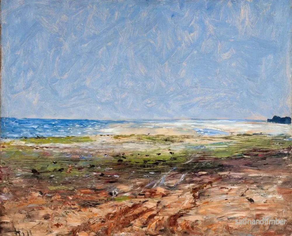 Reproduktion av målningen av kustscen i Luc-sur-Mer - Carl Fredrik Hill - Bild 2