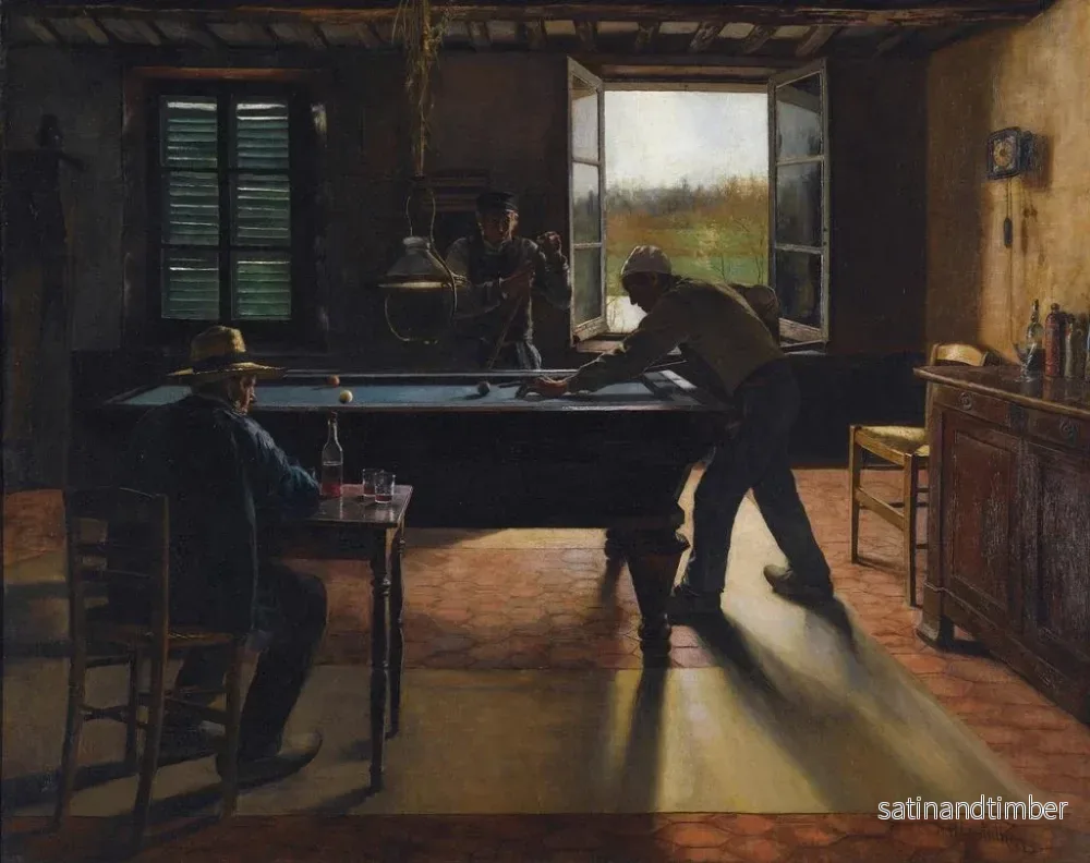Reproduktion av målningen En del av biljard - William Henry Bartlett - Bild 2