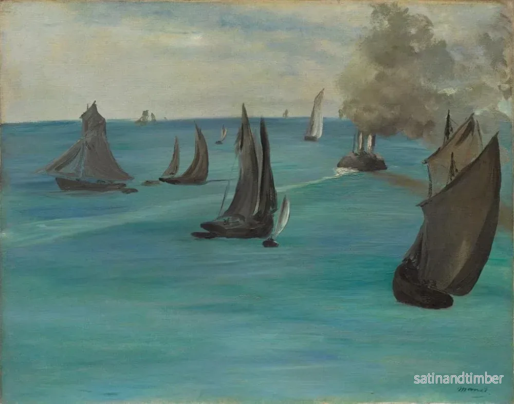Reproduktion av målningen Vue de mer par temps calme - Édouard Manet - Bild 2