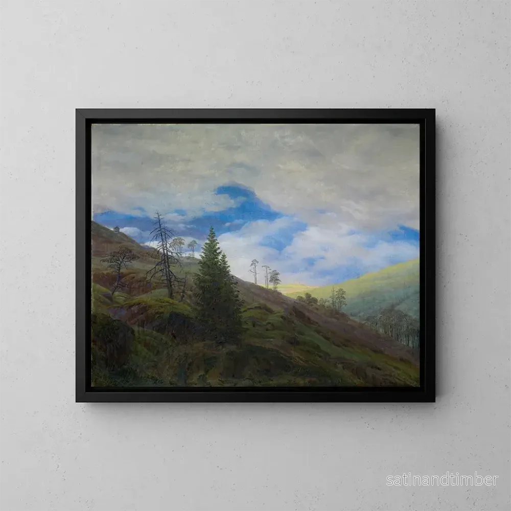 Reproduktion av målningen Solstråle i Riesengebirge – Caspar David Friedrich Reproduktion av målningen Solstråle i Riesengebirge – Caspar David Friedrich