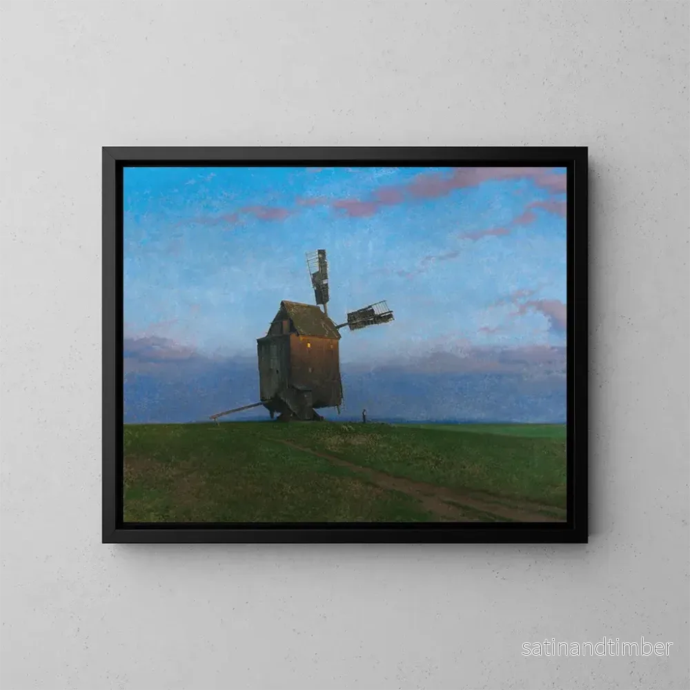 Reproduktion av målningen Le vieux moulin - Ferdinand Brunner