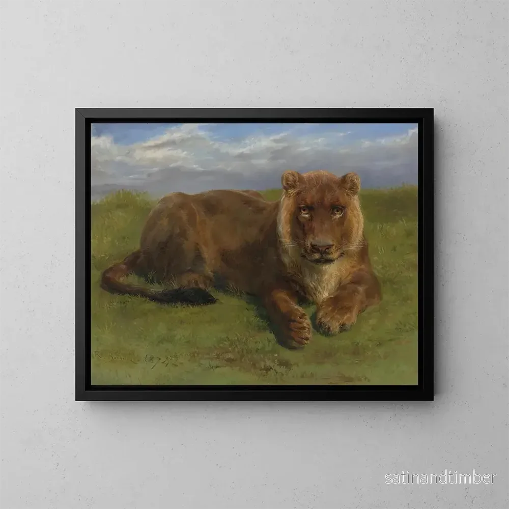 Reproduktion av målningen Lionne i vila - Rosa Bonheur