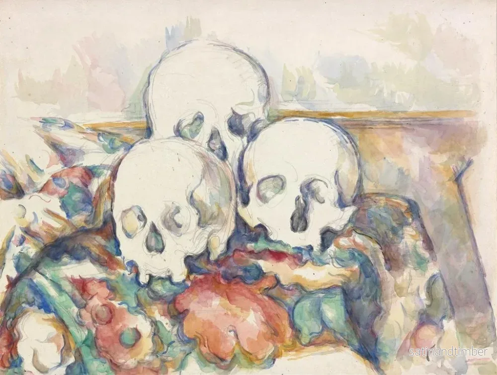Reproduktion av målningen Les Trois Crânes - Paul Cézanne - Bild 2