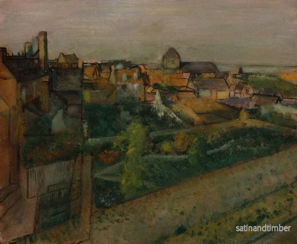 Reproduktion av målningen Vue de Saint-Valery-sur-Somme - Edgar Degas - Bild 2