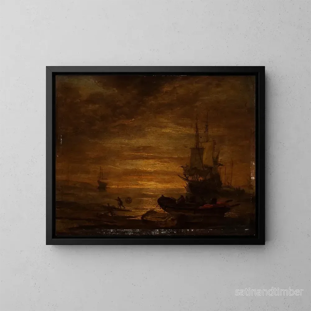 Reproduktion av målningen Marine - Lieve Verschuier