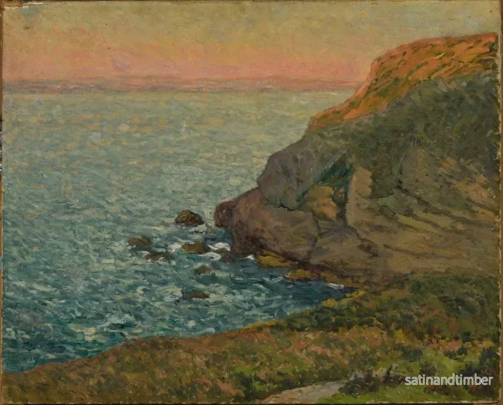 Reproduktion av målningen av de senaste ljusglimtarna vid Morgat - Maxime Maufra - Bild 2
