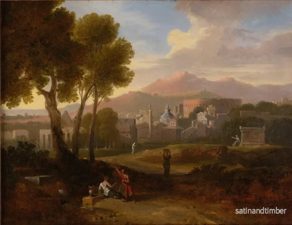 Reproduktion av målningen Utanför stadsmuren - Jan Frans van Bloemen - Bild 2