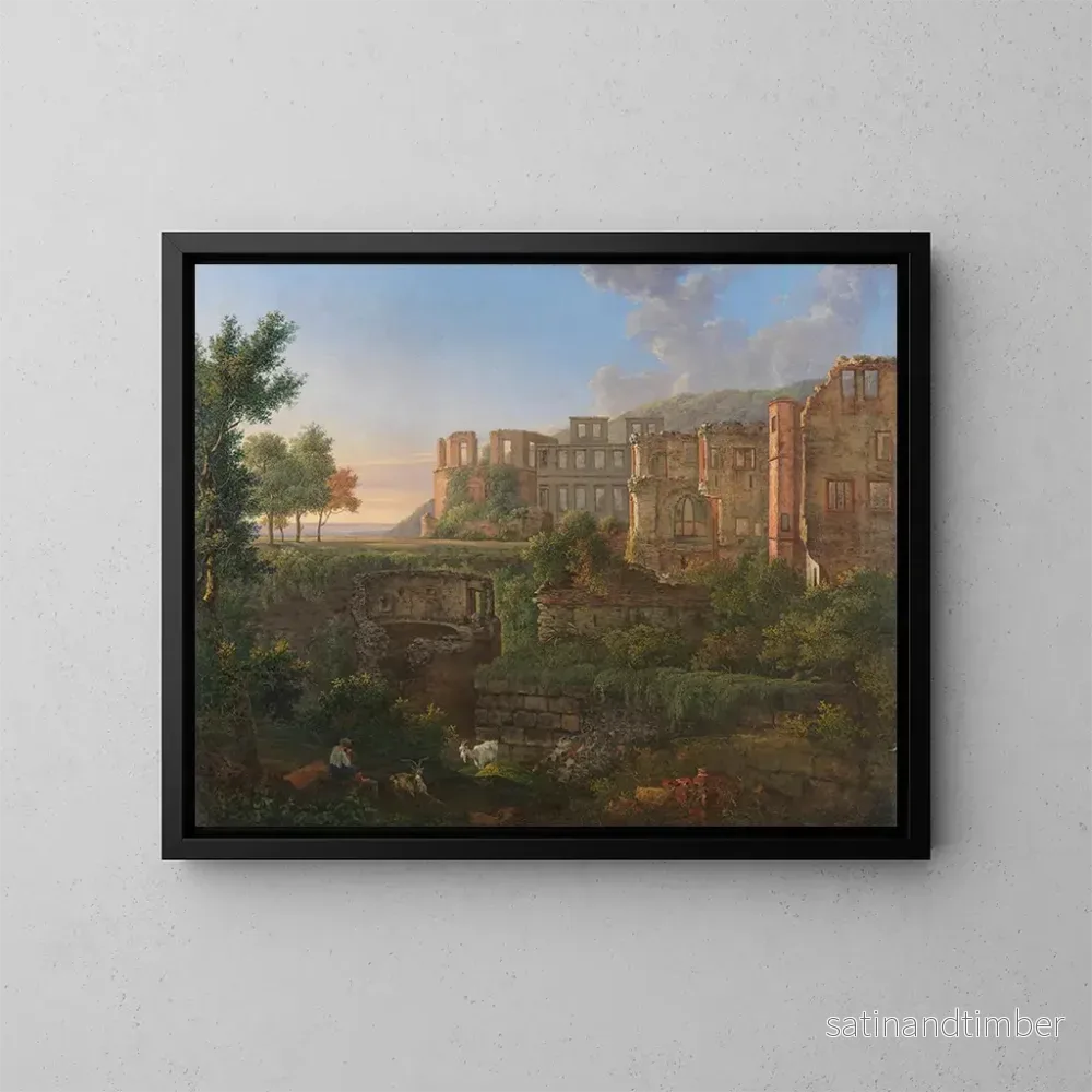 Reproduktion av målningen Vue du château de Heidelberg – Christian Philipp Koester Reproduktion av målningen Vue du château de Heidelberg – Christian Philipp Koester