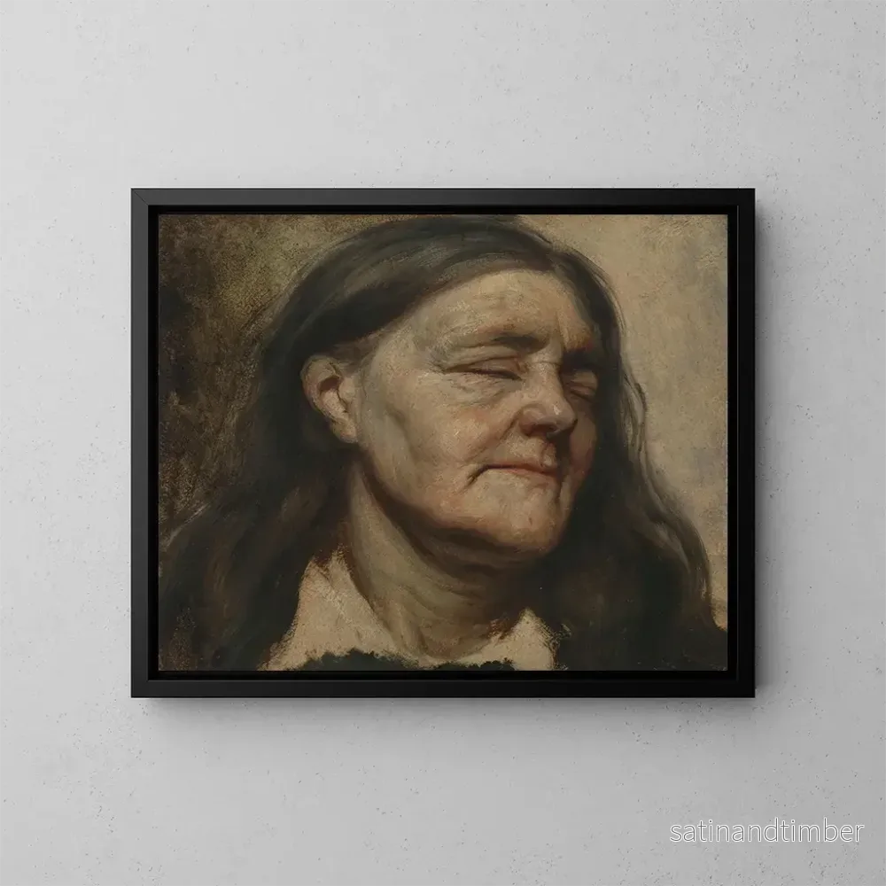Reproduktion av målningen Studie av en äldre kvinna - Matthijs Maris