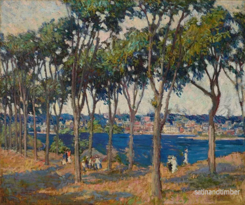 Reproduktion av målningen av staden på andra sidan vattnet - Mary Bradish Titcomb - Bild 2