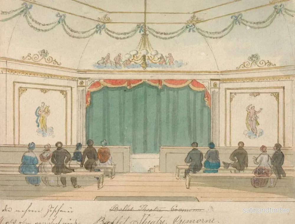 Reproduktion av målningen Balletteater Cremorne - William Henry Brooke - Bild 2