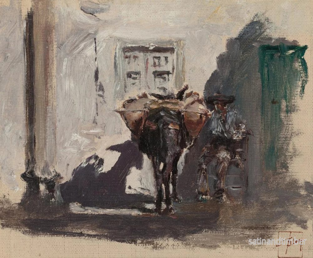 Reproduktion av målningen Muletier espagnol - Robert Frederick Blum - Bild 2