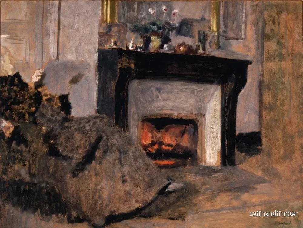Reproduktion av målningen La Cheminée - Édouard Vuillard - Bild 2