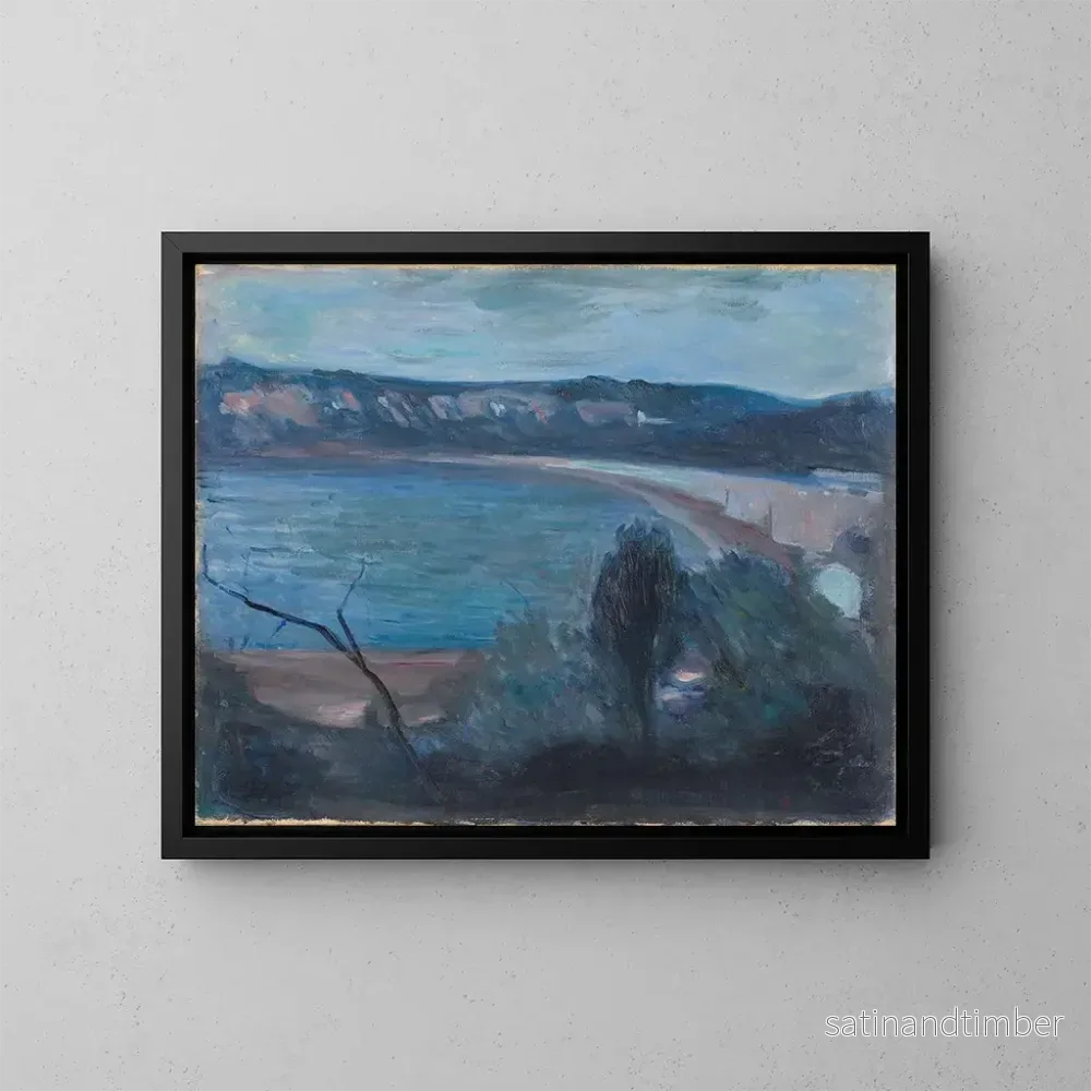 Reproduktion av målningen av månljus över Medelhavet - Edvard Munch