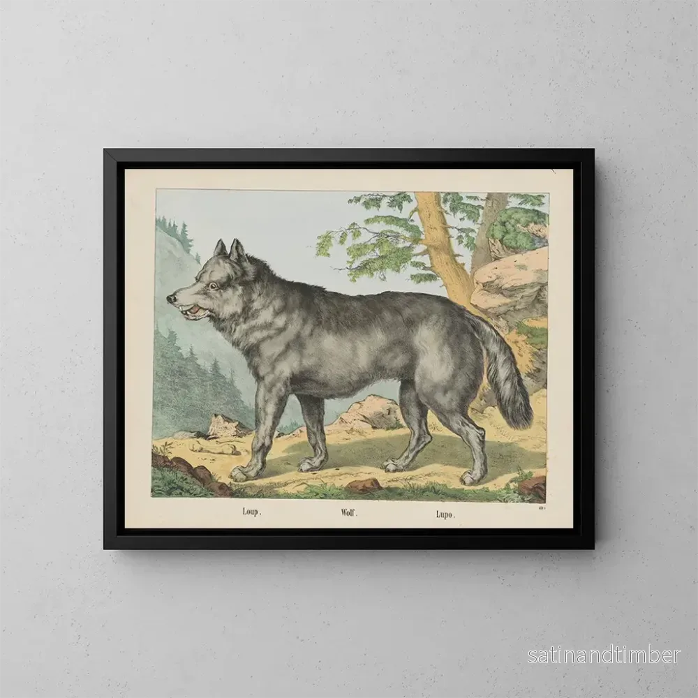 Reproduktion av målningen Loup - Joseph Scholz