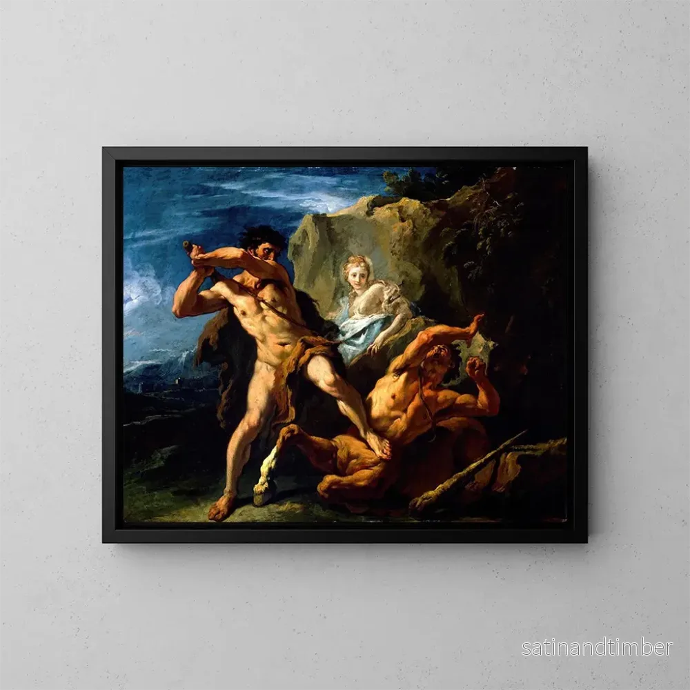 Reproduktion av målningen Hercule som dödar centauren Nessus – Sebastiano Ricci