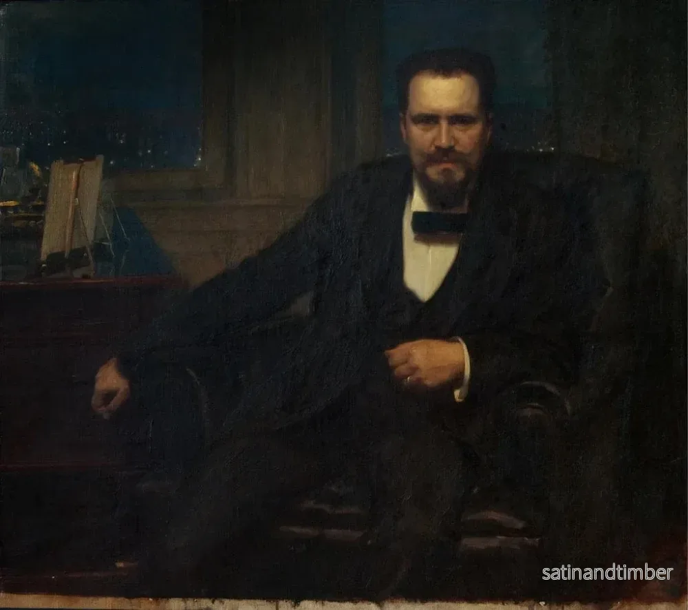 Reproduktion av målningen Portrait av Ernest Thiel - Oscar Björck - Bild 2