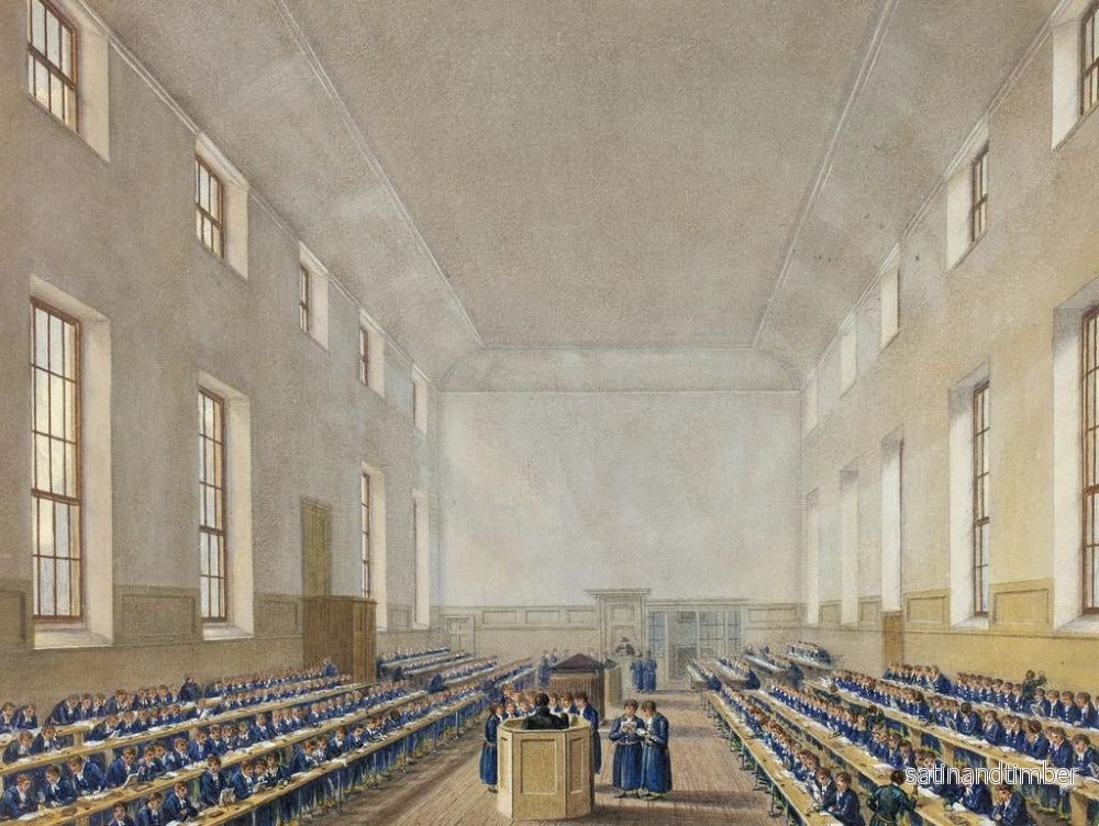 Reproduktion av målningen av Christ's Hospital - Augustus Charles Pugin - Bild 2