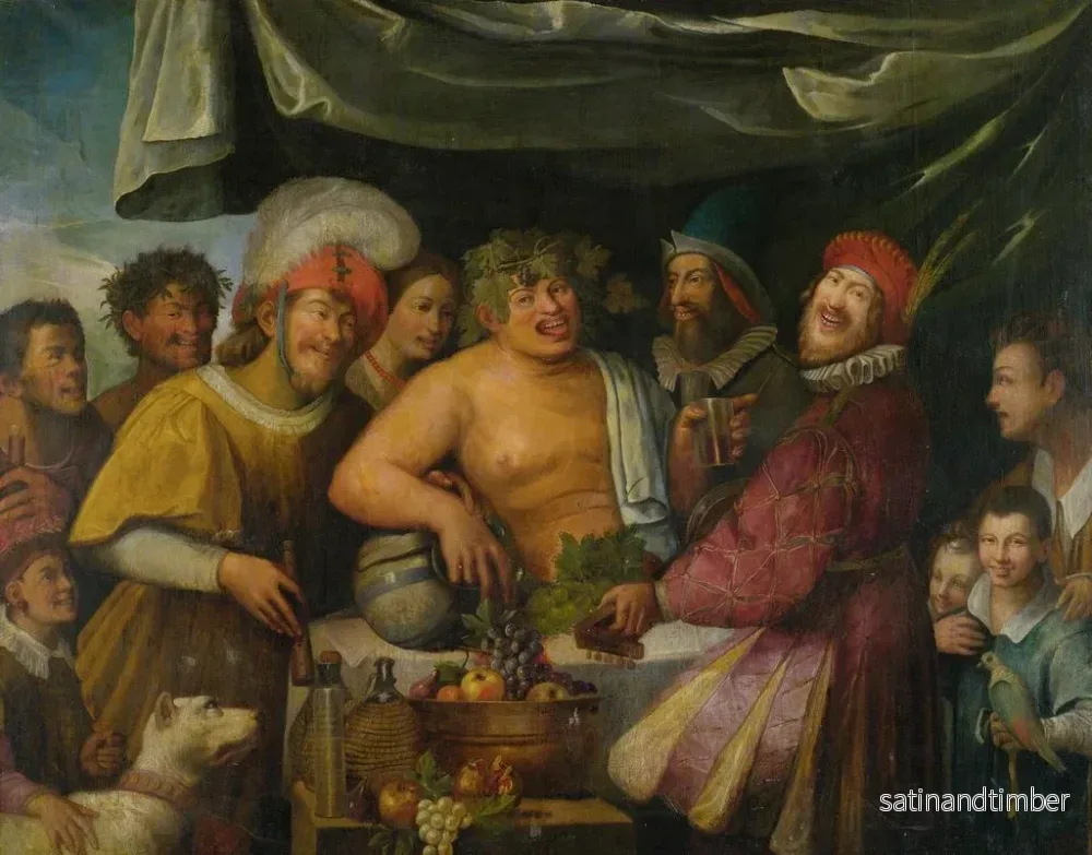 Reproduktion av målningen Un Bacchanal - Niccolò Frangipane - Bild 2