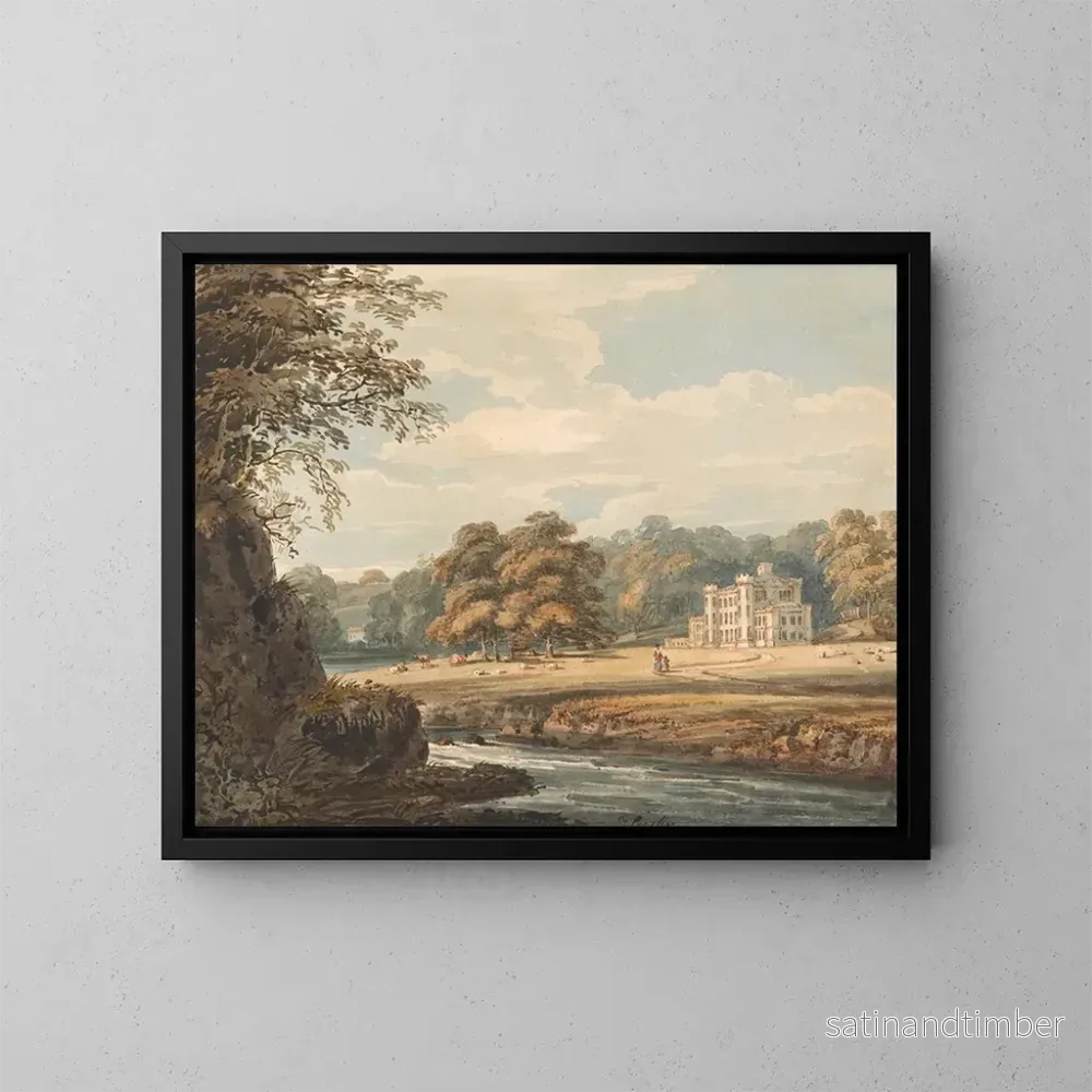 Reproduktion av målningen Maison de Chalfont, Buckinghamshire - Thomas Girtin