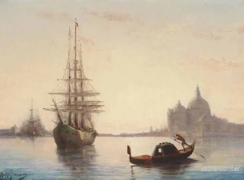 Reproduktion av målningen Venise - Joseph Hippolyte Aussandon - Bild 2
