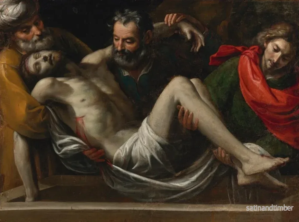 Reproduktion av målningen L'Enterrement du Christ - Giuseppe Vermiglio - Bild 2