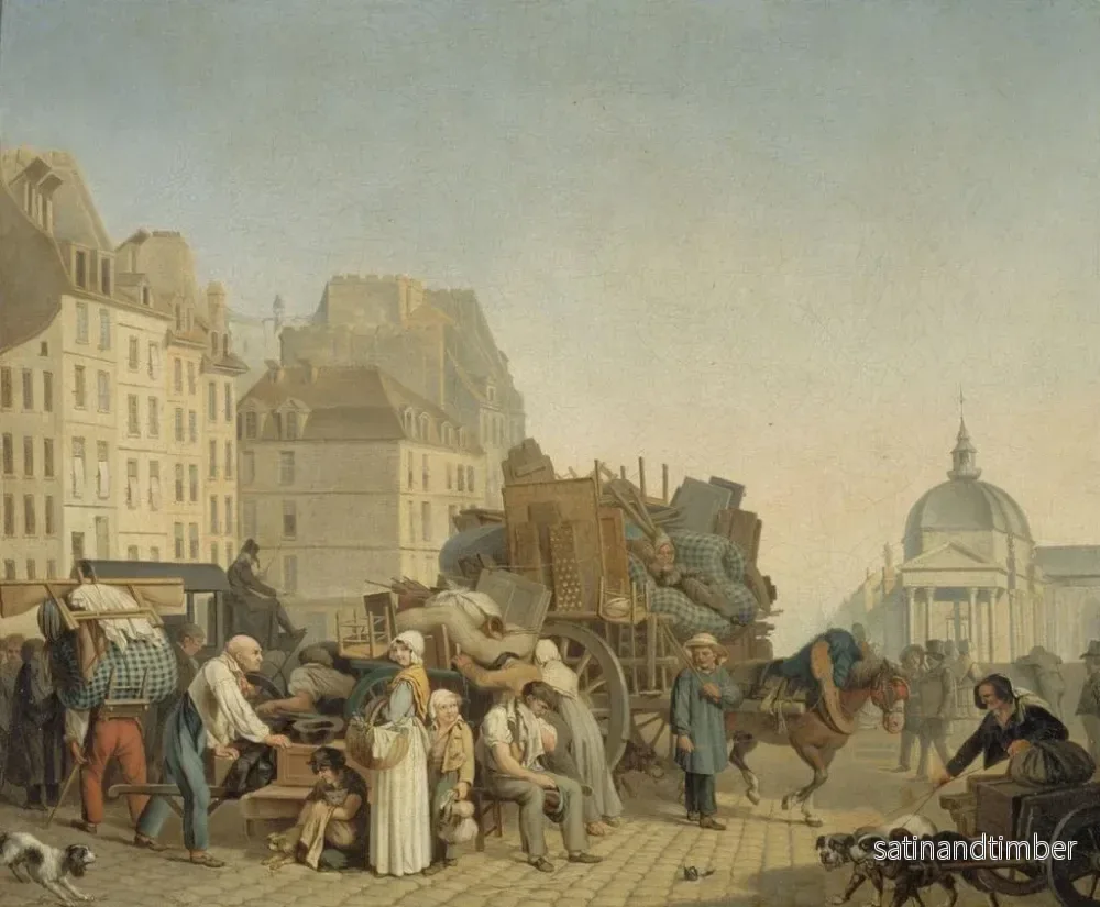 Reproduktion av målningen Les Déménagements - Louis Léopold Boilly - Bild 2