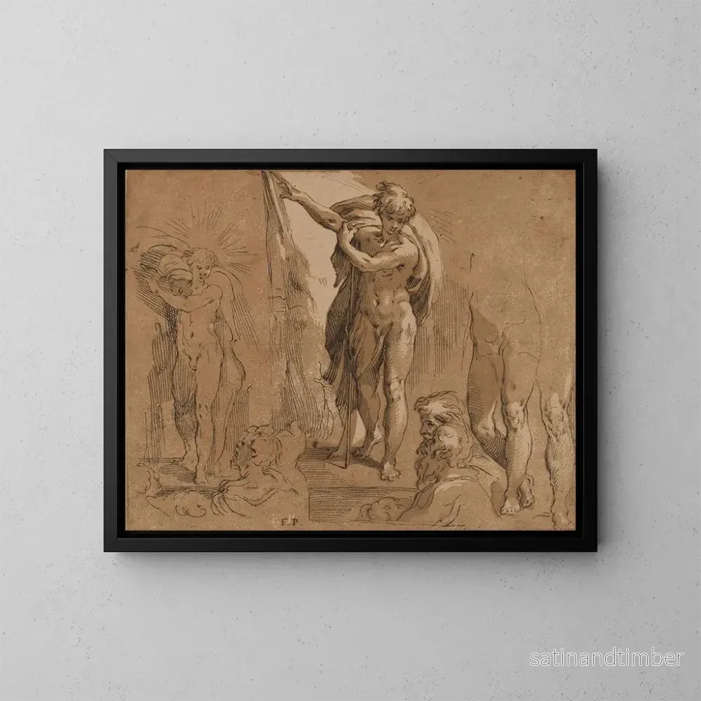 Reproduktion av målningen Saint Jean-Baptiste – Frederick Bloemaert Reproduktion av målningen Saint Jean-Baptiste – Frederick Bloemaert
