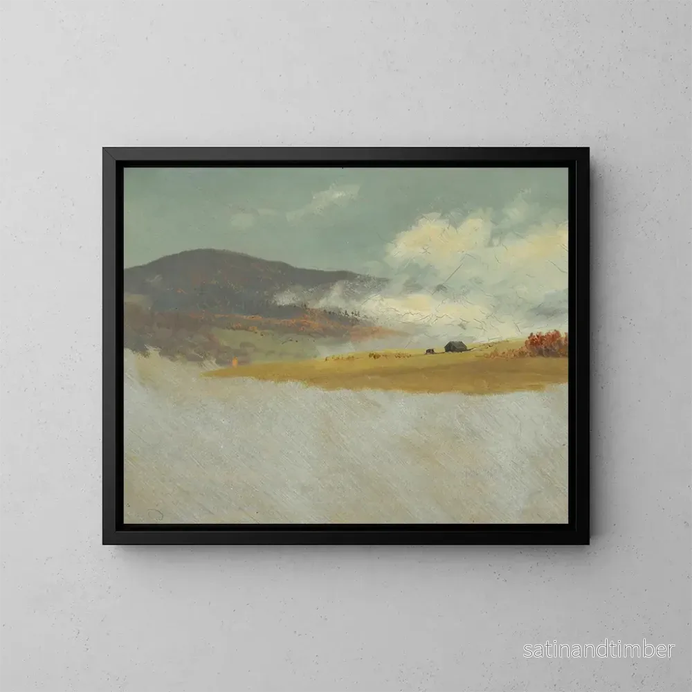 Reproduktion av målningen landskap med kulliga landskap – Frederic Edwin Church Reproduktion av målningen landskap med kulliga landskap – Frederic Edwin Church