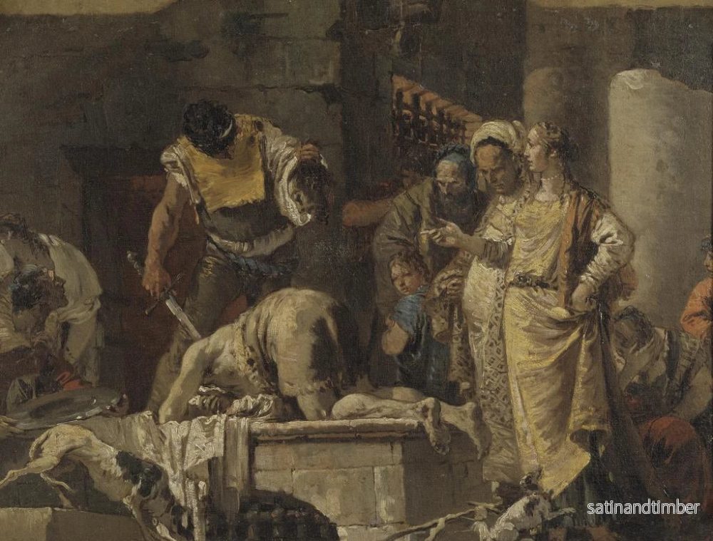Reproduktion av målningen av Johannes Döparens halshuggning - Giovanni Battista Tiepolo - Bild 2