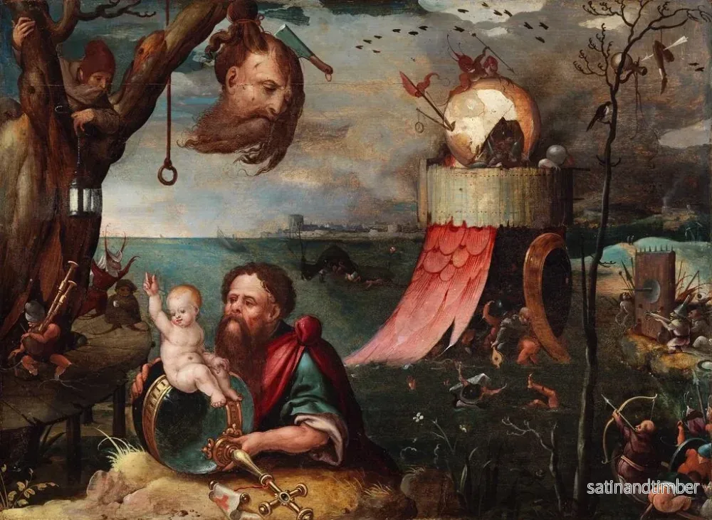 Reproduktion av målningen Saint Christophe et l'Enfant Jésus - Jan Mandijn - Bild 2