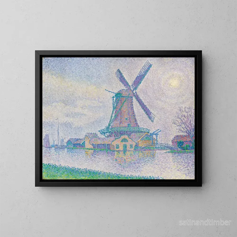 Reproduktion av målningen Moulin d'Edam - Paul Signac
