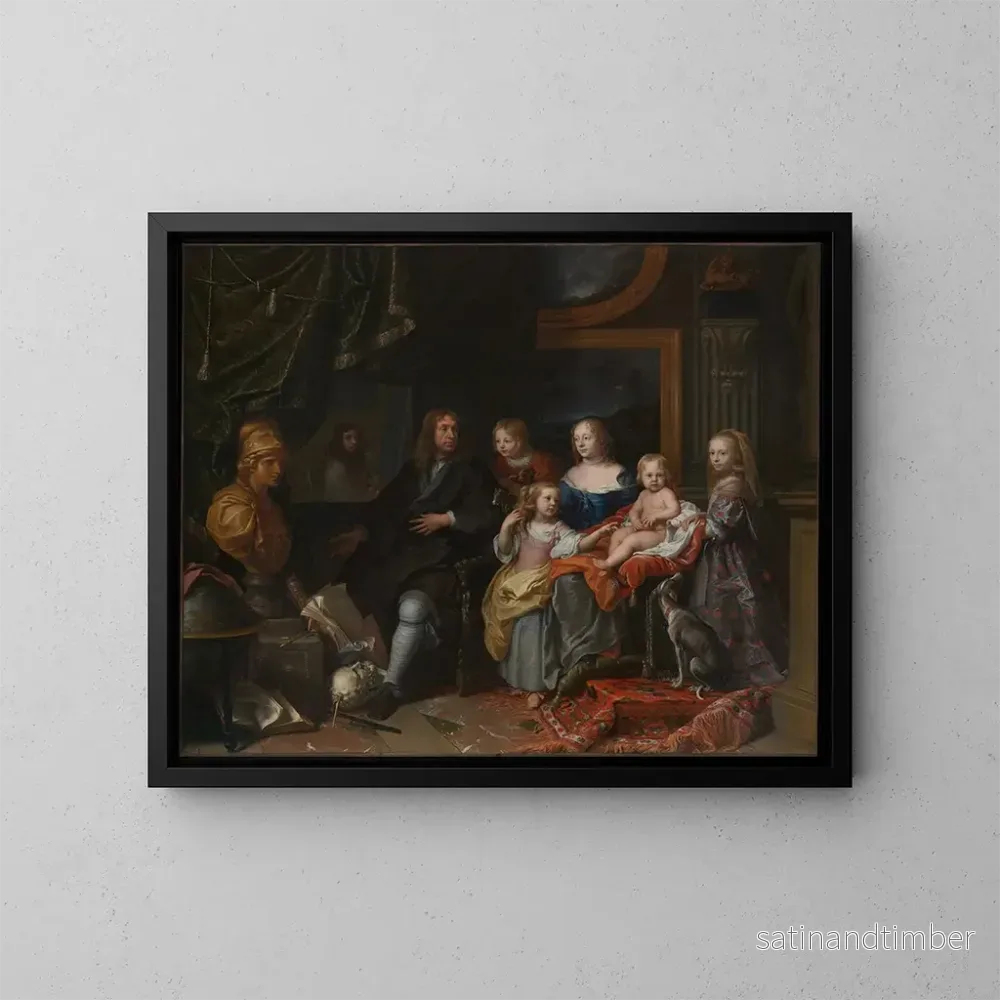 Reproduktion av målningen Everhard Jabach och hans familj - Charles Le Brun