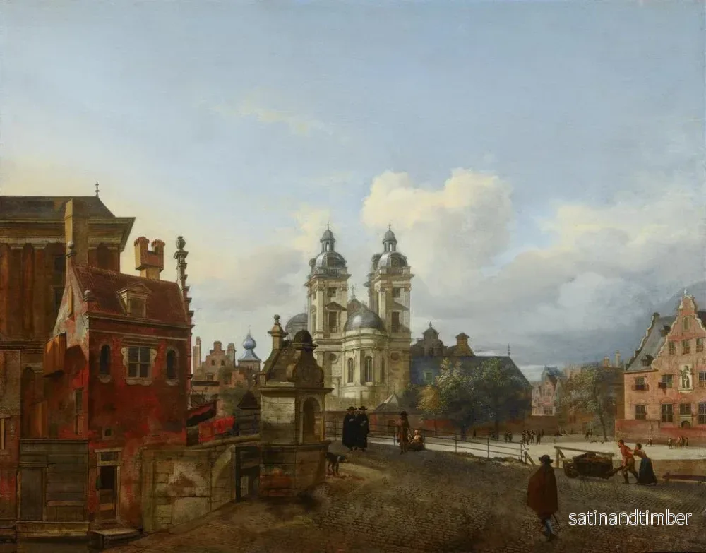 Reproduktion av målningen L: kyrkan Saint-André i Düsseldorf - Jan van der Heyden - Bild 2