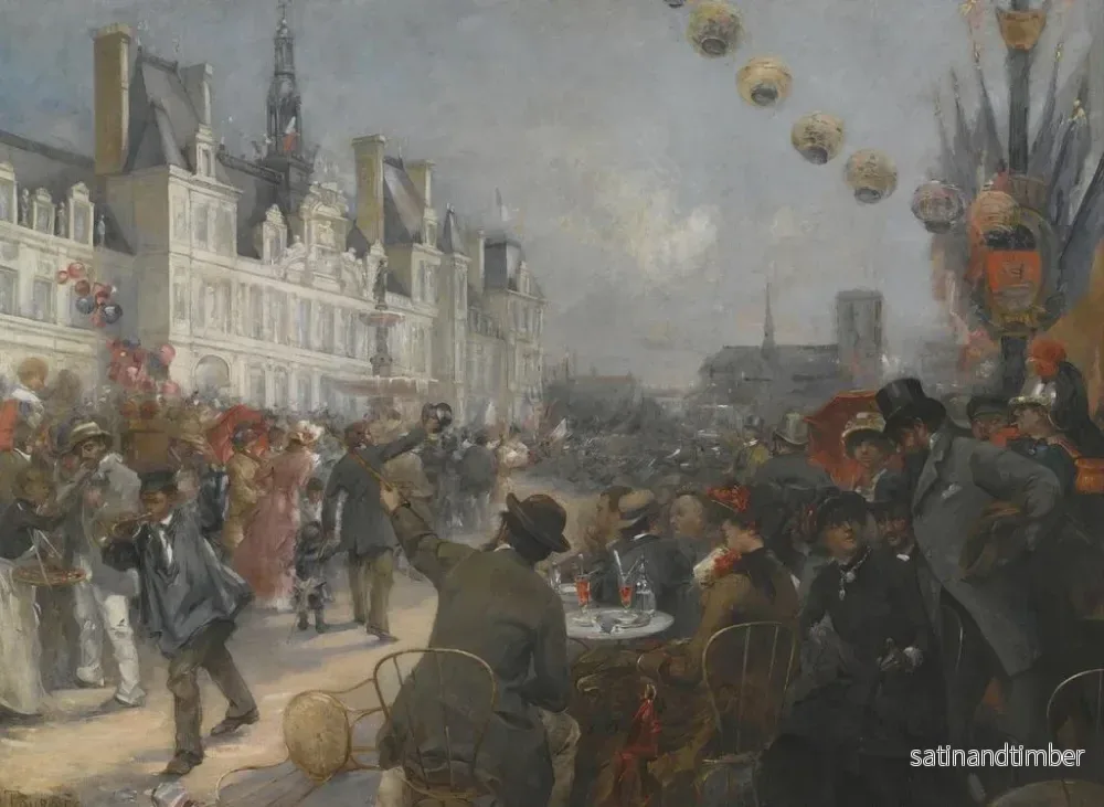 Reproduktion av målningen Centenaire du 14 juillet - Etienne Tournès - Bild 2
