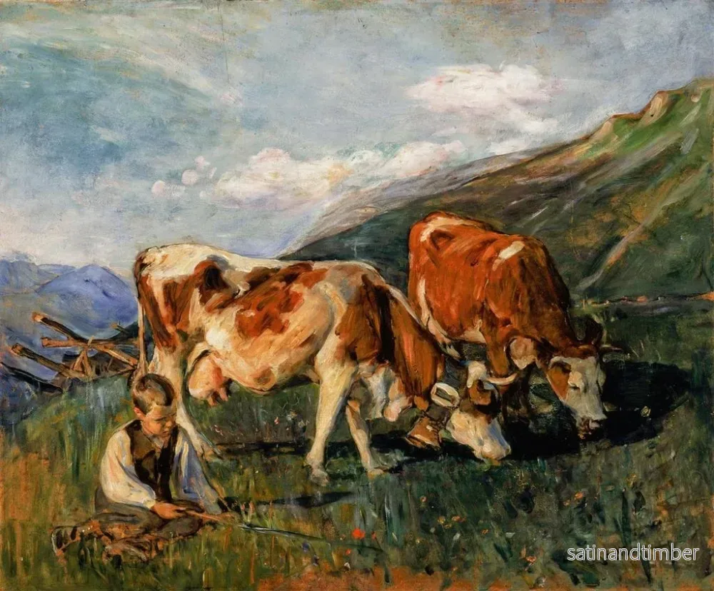 Reproduktion av målningen I det övre beteslandet i Schweiz - Elizabeth Nourse - Bild 2