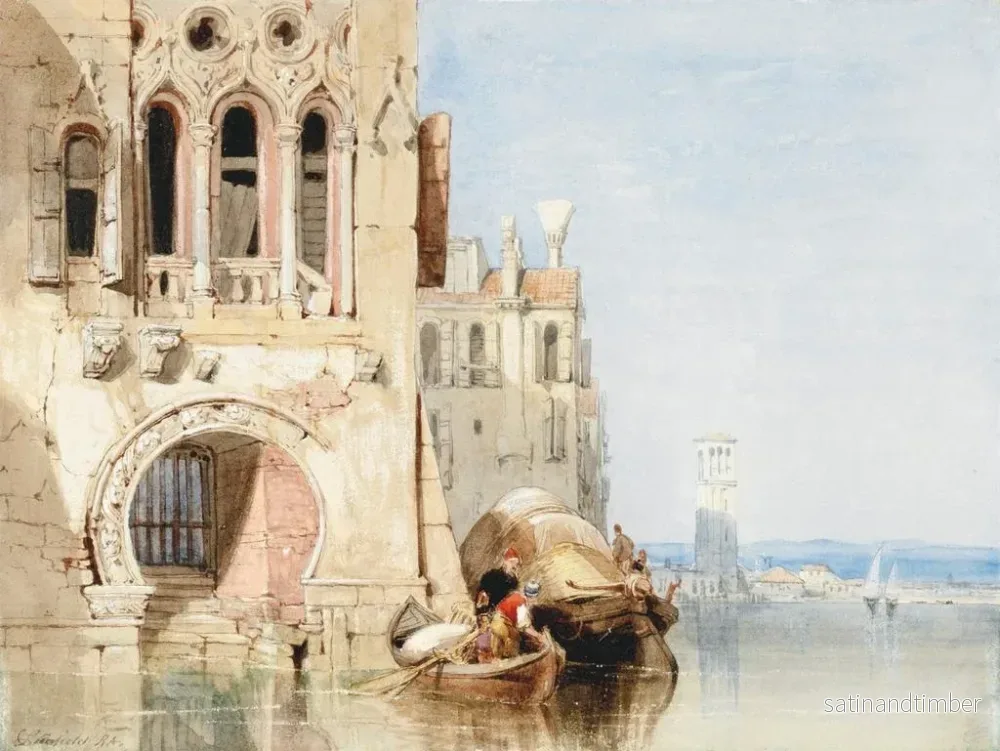 Reproduktion av målningen En scen av caprice i Venedig - Clarkson Stanfield - Bild 2