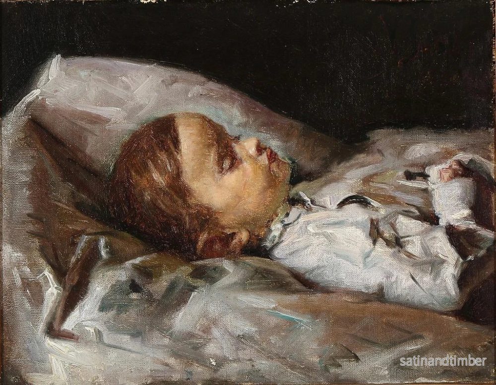Reproduktion av målningen L'enfant mort - Viggo Johansen - Bild 2