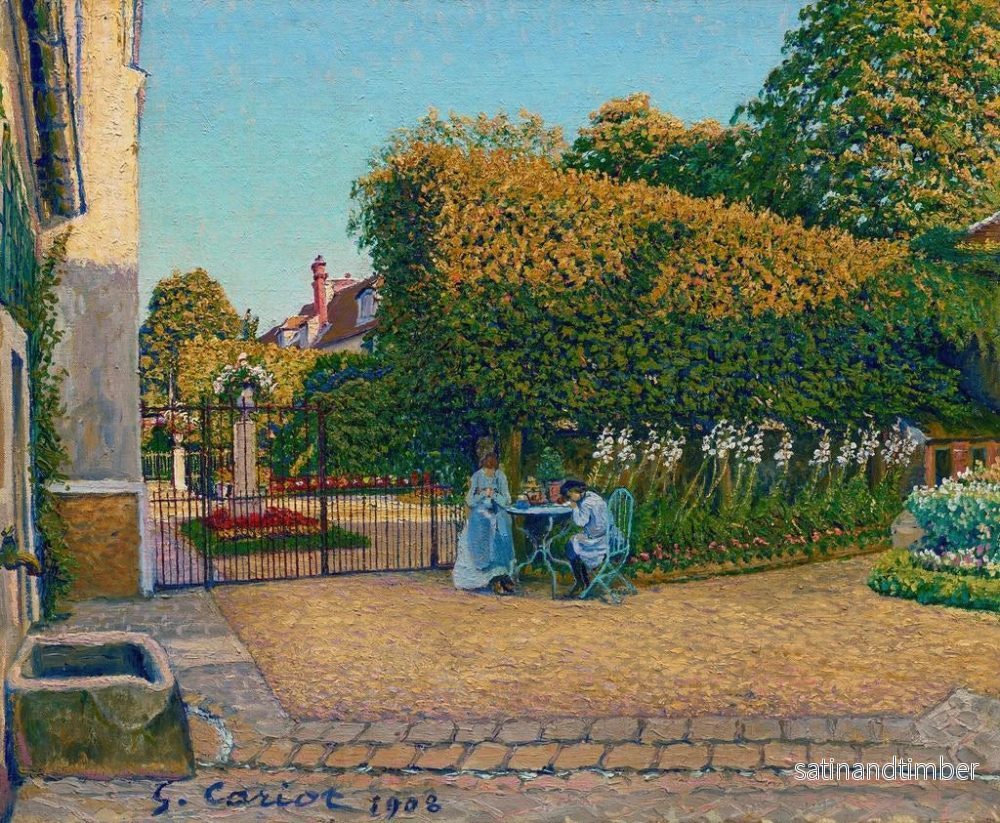 Reproduktion av målningen Le Jardin - Gustave Cariot - Bild 2