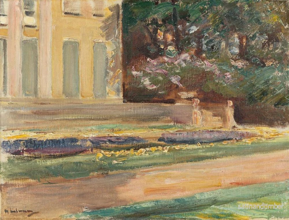 Reproduktion av målningen La terrasse de fleurs dans le jardin du Wannsee vers le nord-ouest - Max Liebermann - Bild 2