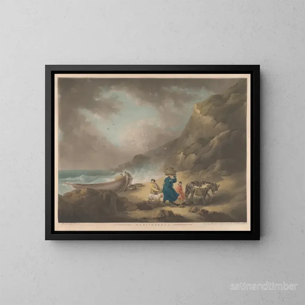 Reproduktion av målningen Fiskare - George Morland