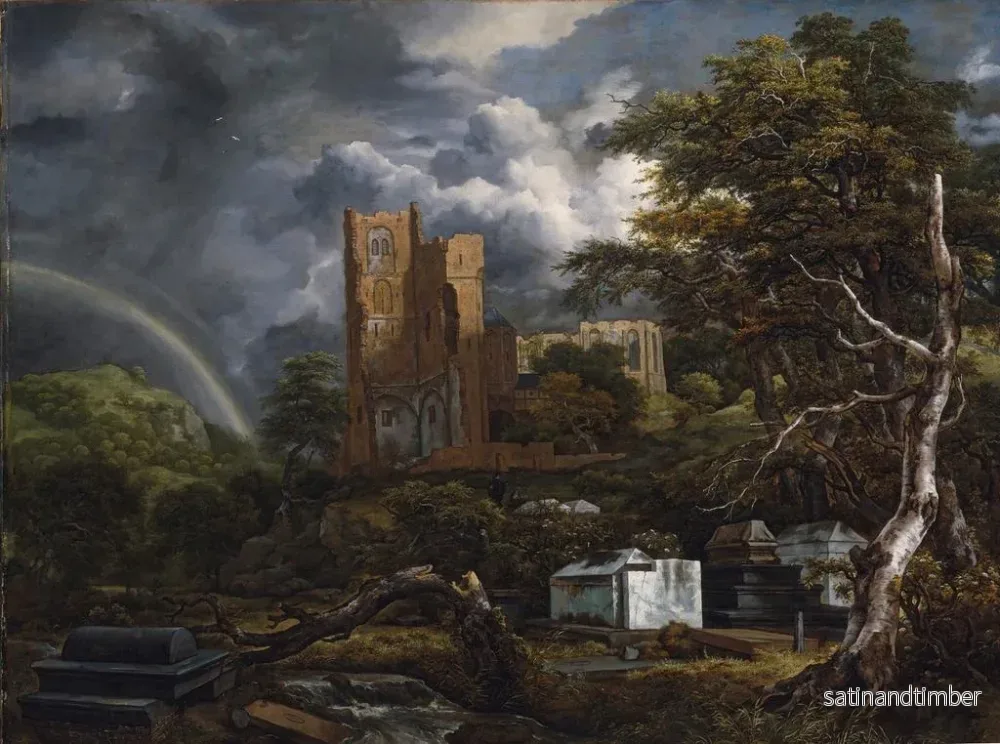 Reproduktion av målningen Le cimetière juif - Jacob van Ruisdael - Bild 2
