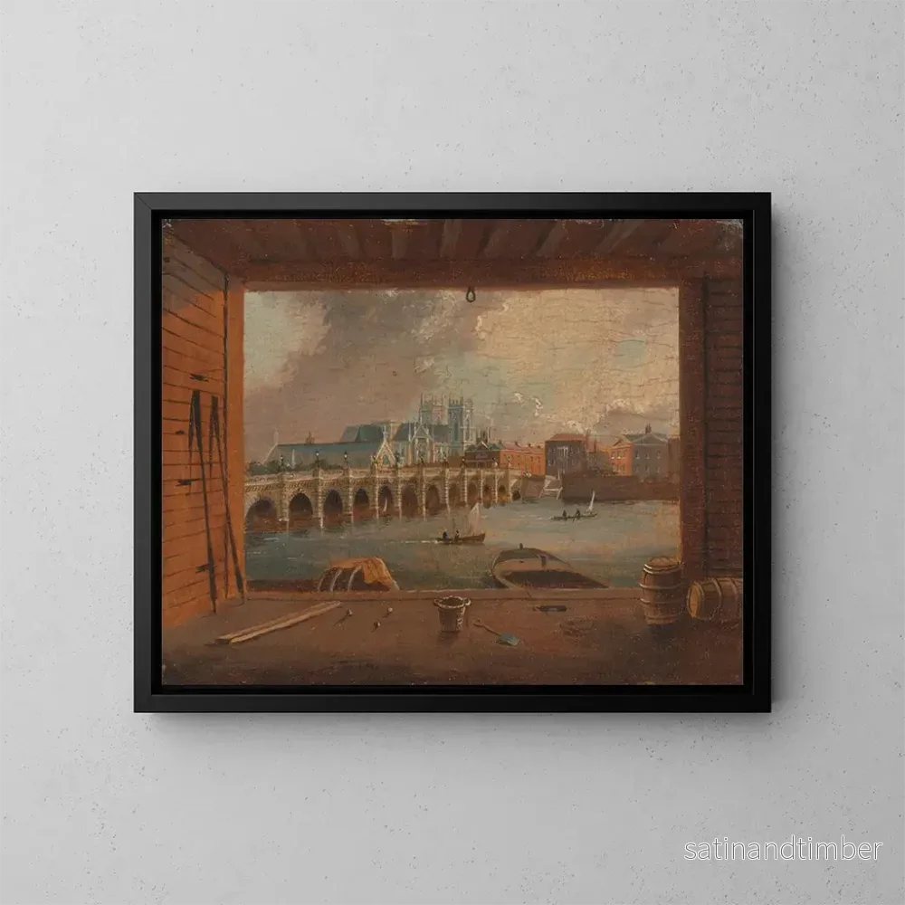 Reproduktion av målningen En vy över Westminster-bron – Daniel Turner Reproduktion av målningen En vy över Westminster-bron – Daniel Turner