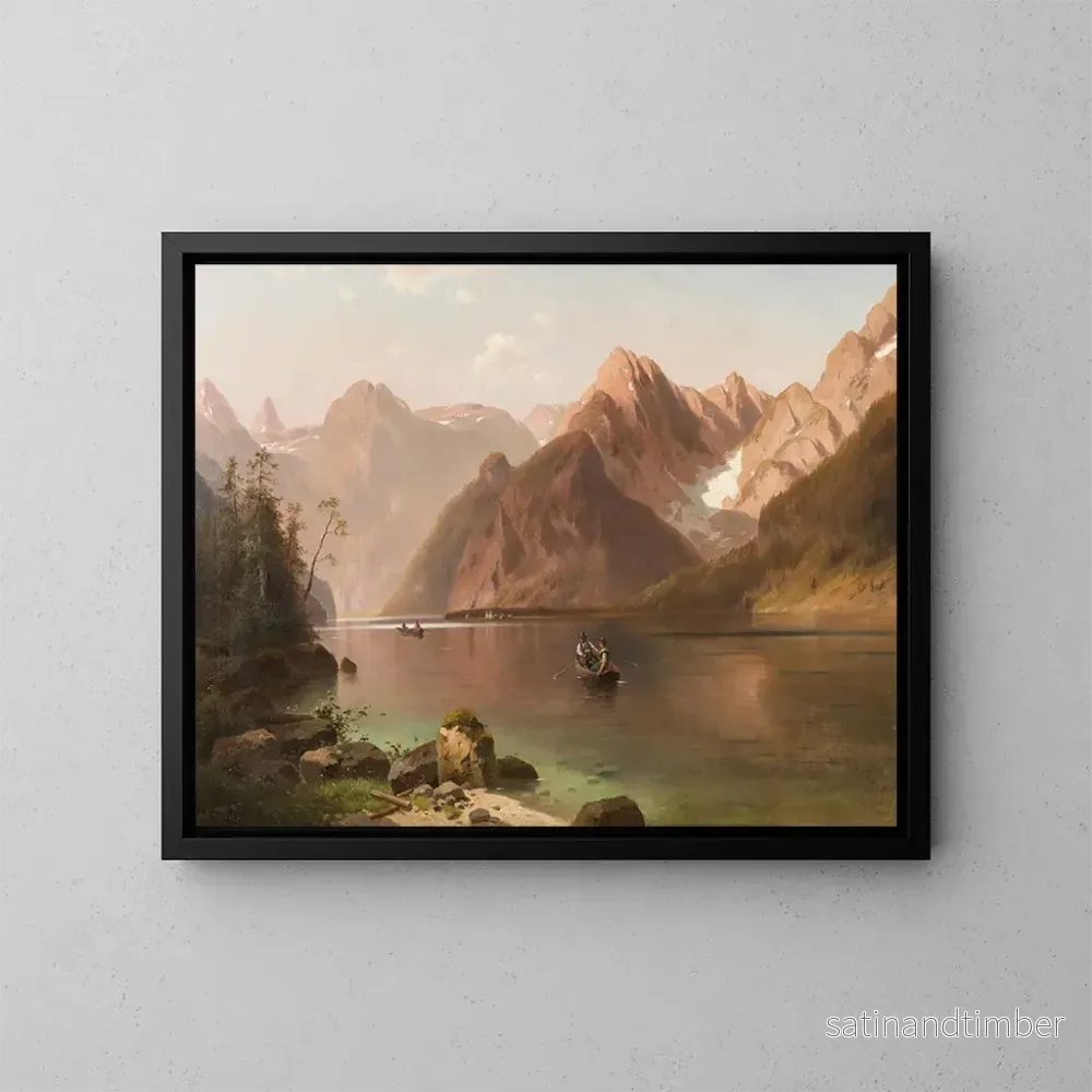 Reproduktion av målningen Lac alpin - Ludvík Bartók
