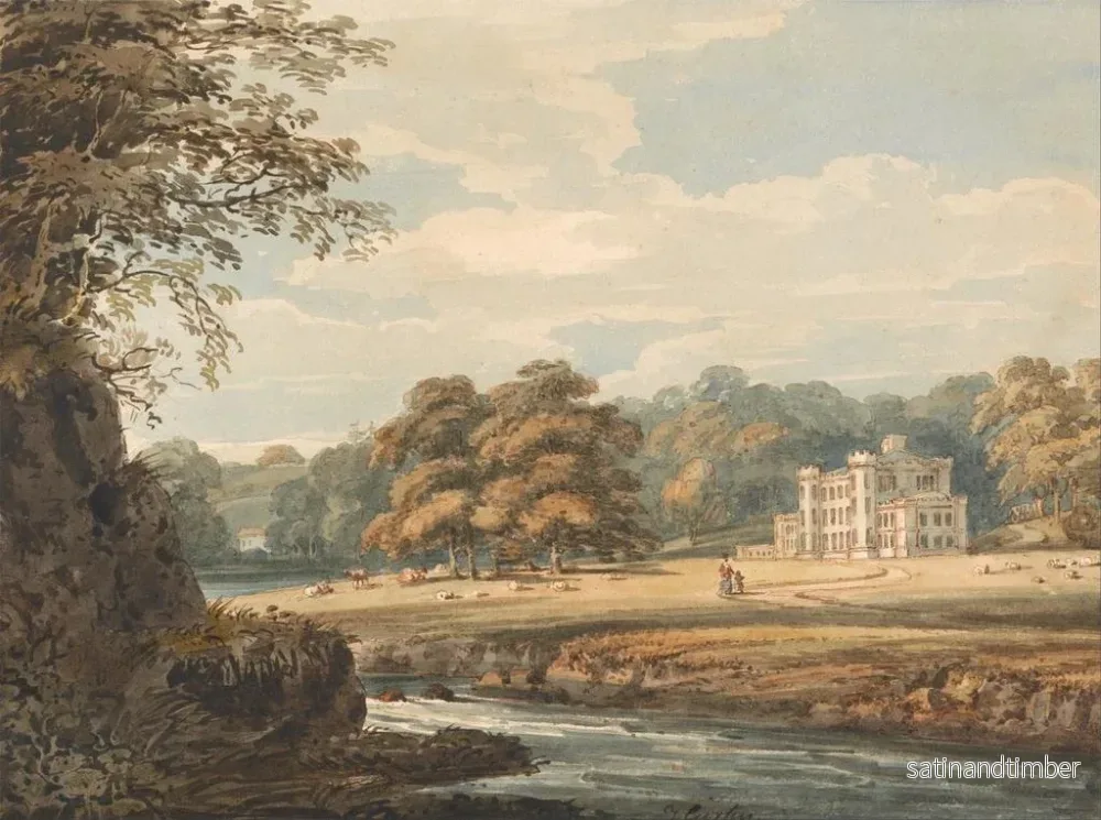 Reproduktion av målningen Maison de Chalfont, Buckinghamshire - Thomas Girtin - Bild 2