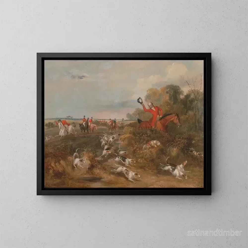 Reproduktion av målningen Salle des Bacheliers med hundar - Francis Calcraft Turner