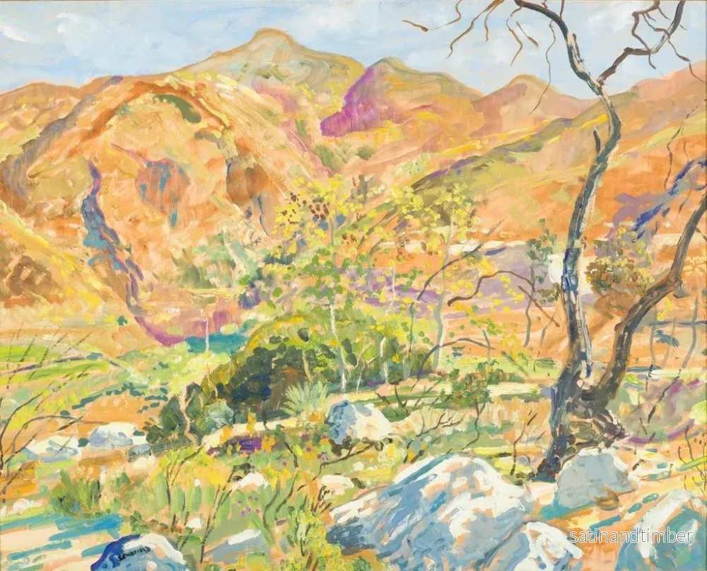 Reproduktion av målningen Canyon de Tujunga - Walter Elmer Schofield - Bild 2