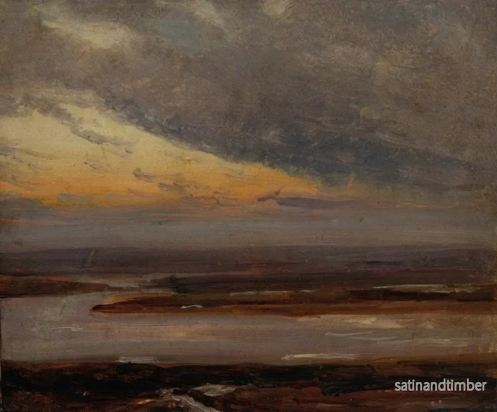 Reproduktion av målningen Studie av Elbe - Johan Christian Dahl - Bild 2